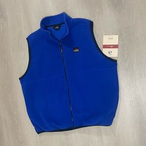 L.L. Bean Fleece Outdoors Full Zip Vest Royal Blue